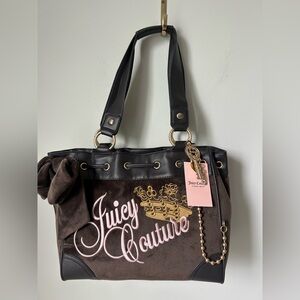 Viral Juicy Couture Brown Key to Juicy Daydreamer Tote Bag